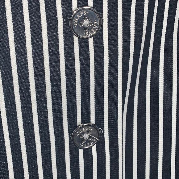 Chaps Striped Button Down Blazer Jacket 3X - Picture 4 of 12